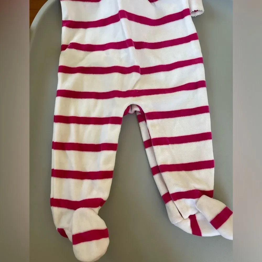 Ralph Lauren Velour Baby Footie size 9m